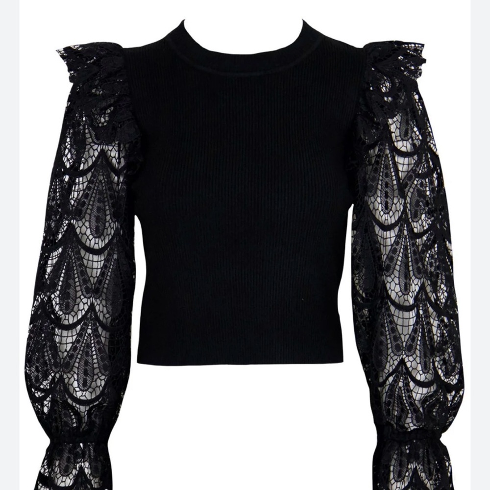 Lucy Paris Hallie Lace Sweater
